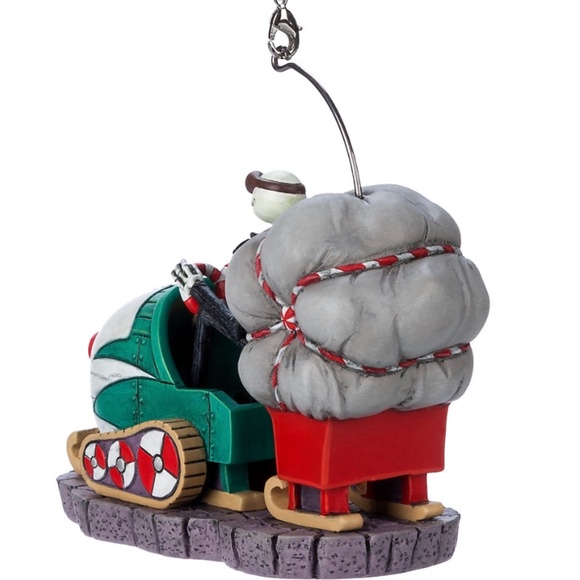 Disney Nightmare Before Christmas Jack Skellington Snowmobile SketchbookOrnament - Picture 3 of 4